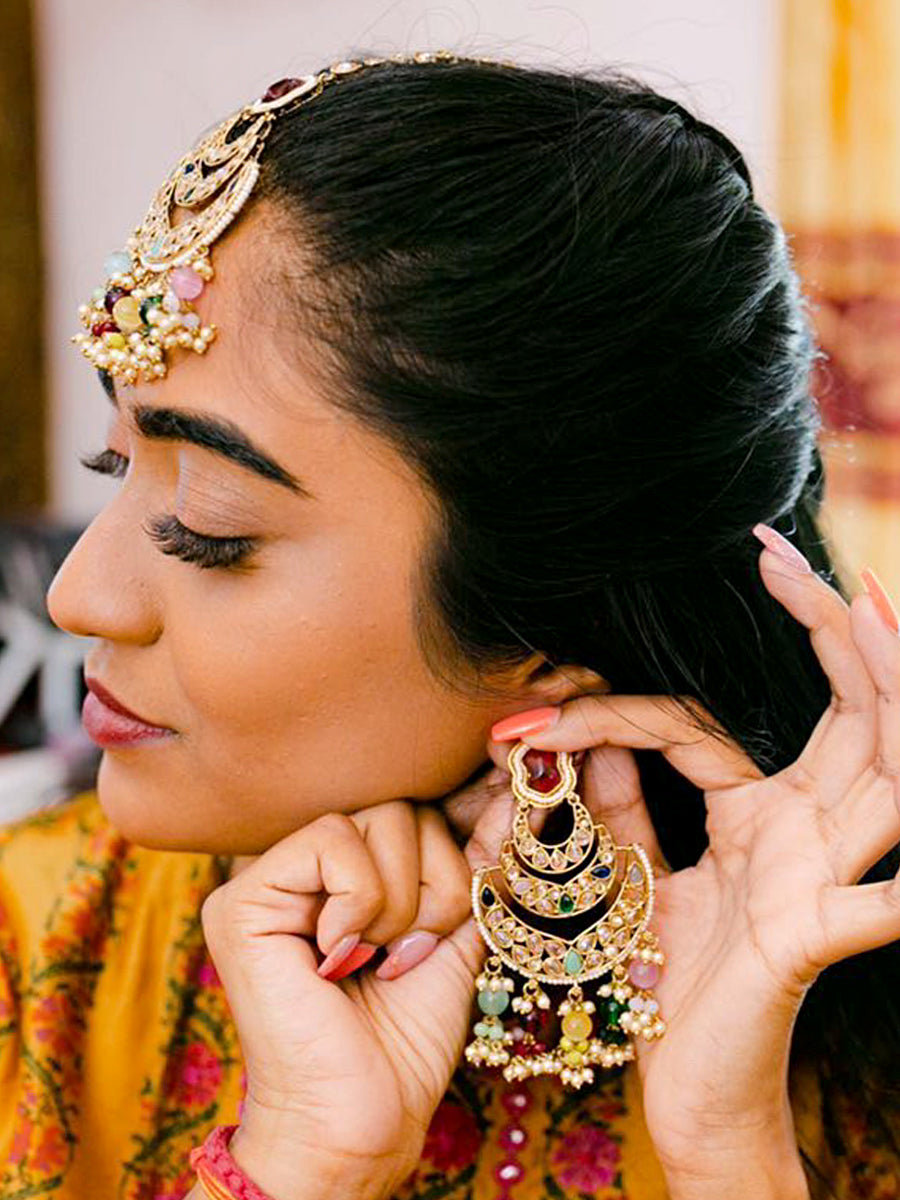 Kamya Earrings & Tikka