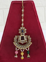 Meenaz Maang Tikka-Multicolor