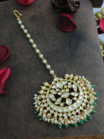 Shloka Maang Tikka - Green
