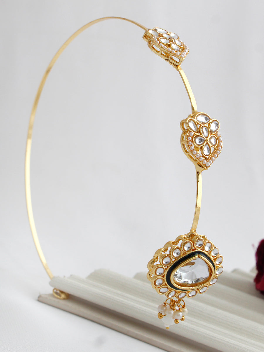 Shuchi No Pins Maang Tikka-Gold