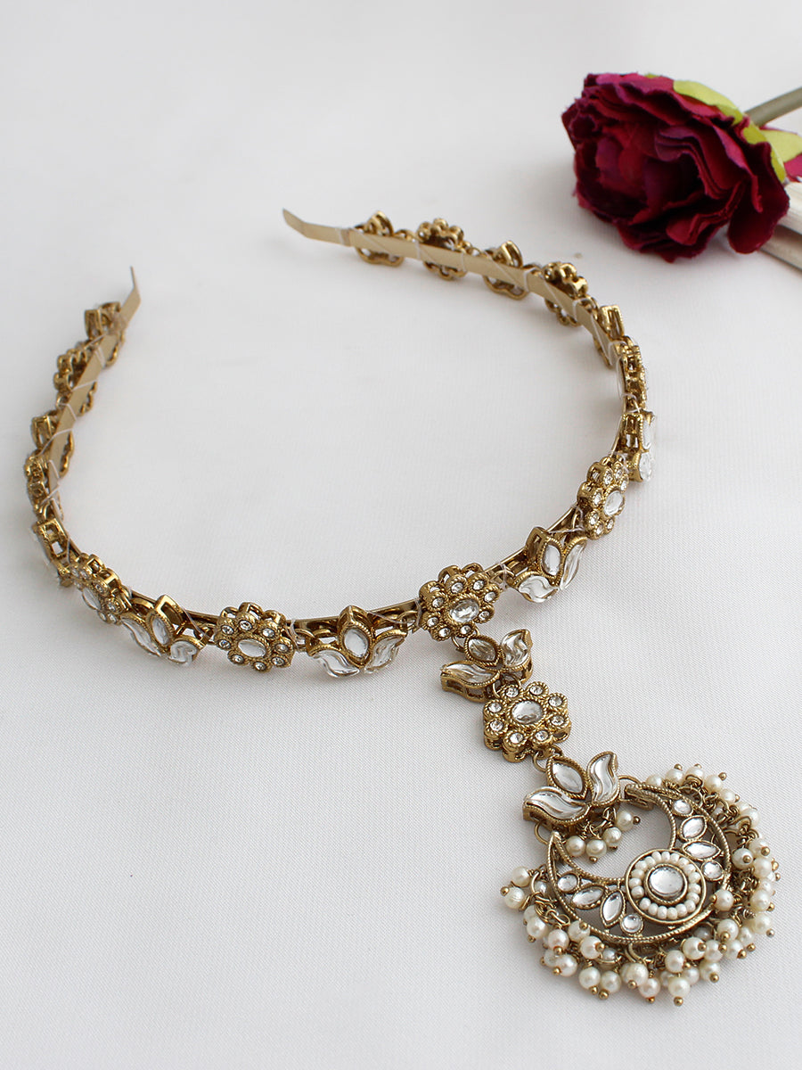 Falguni Head Band with Tikka-Gold
