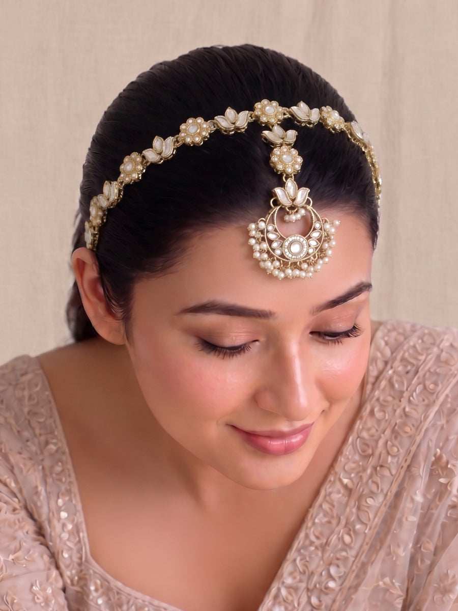 Falguni Head Band with Tikka-Gold