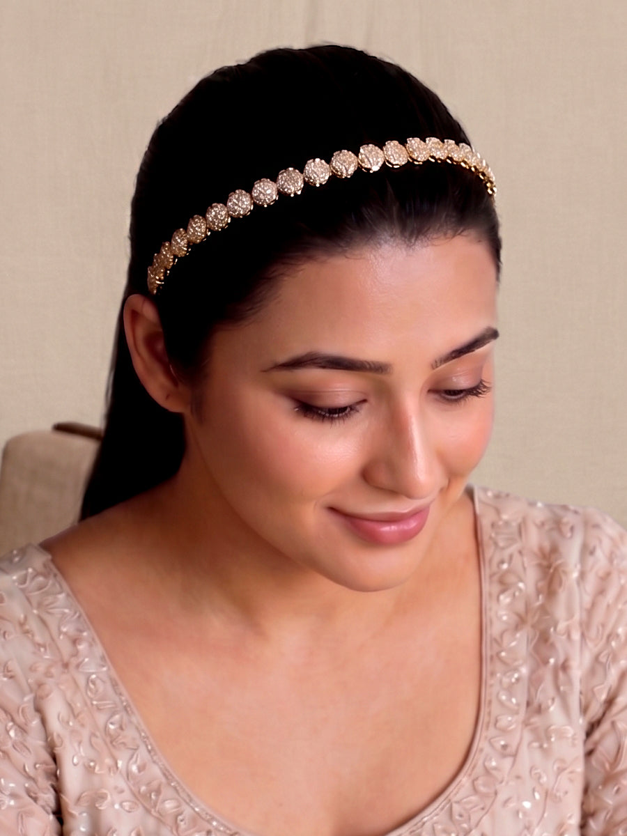 Parkruti Head Band-Gold