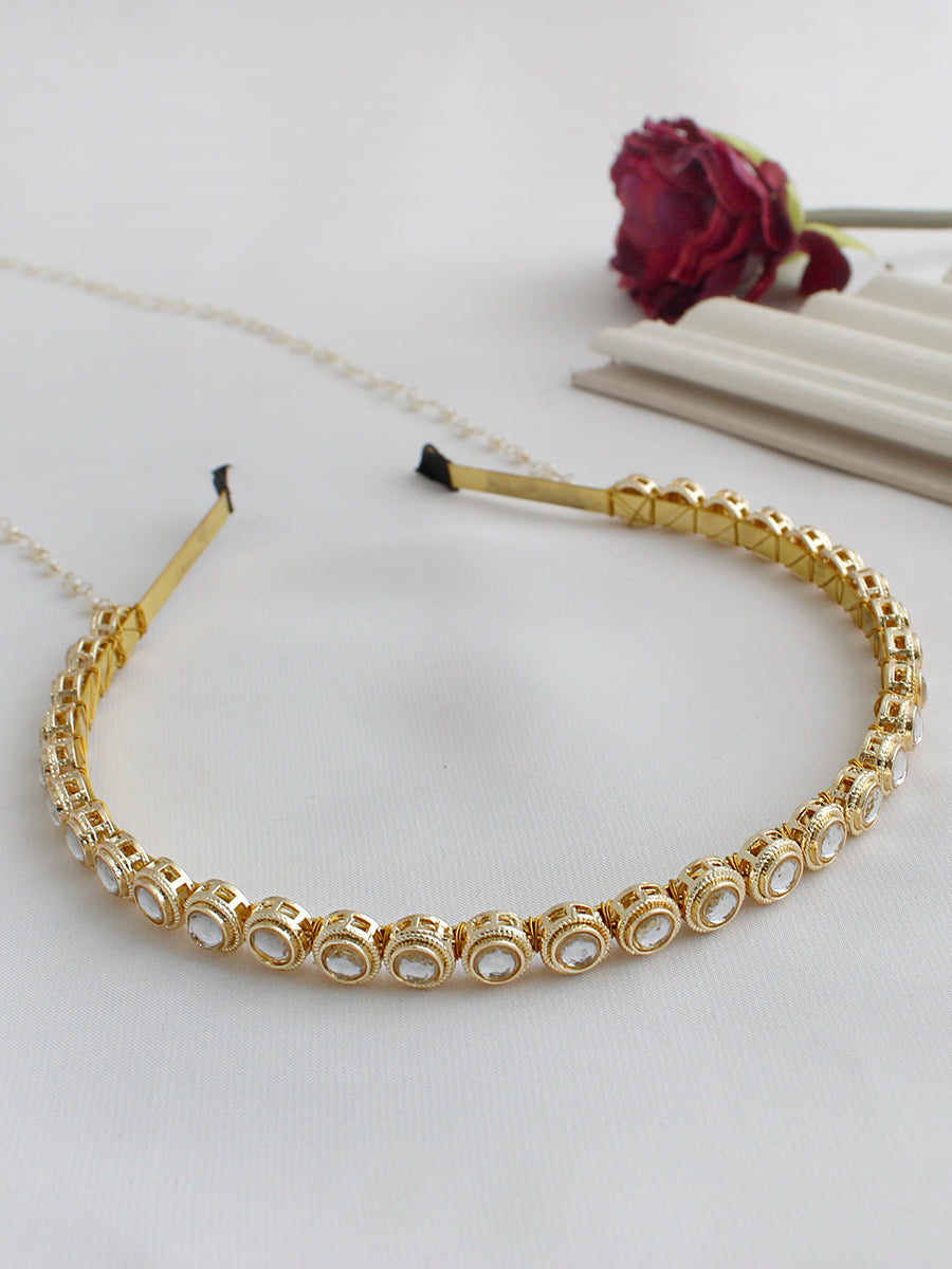 Amishi Head Band-Gold