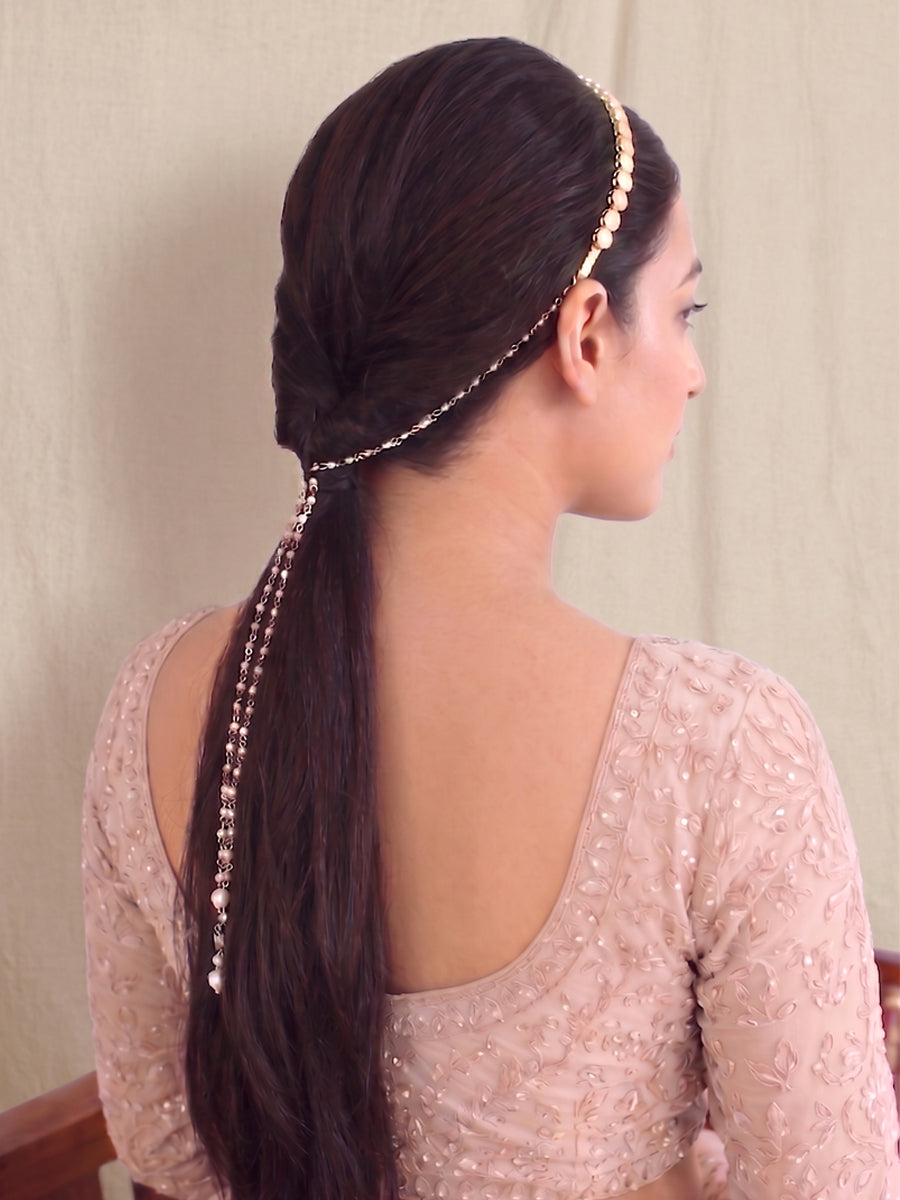 Amishi Head Band-Gold