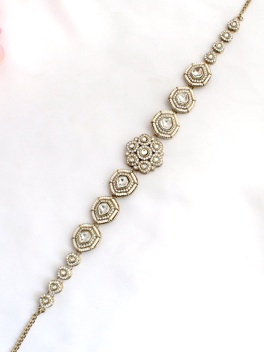 Shairy Sheeshphool / Headpiece-White