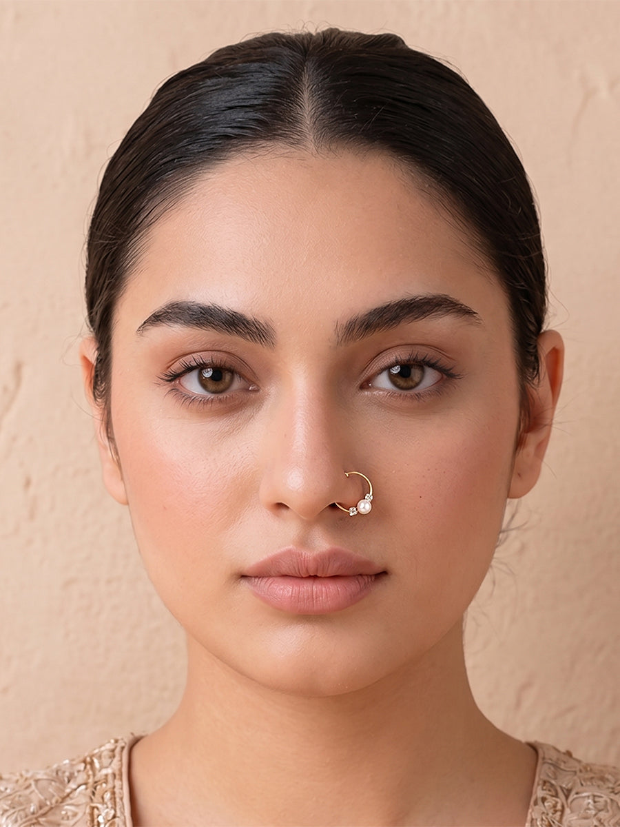Tanvi Nose Ring Bollywood Style Nath for Saree & Lehenga Looks