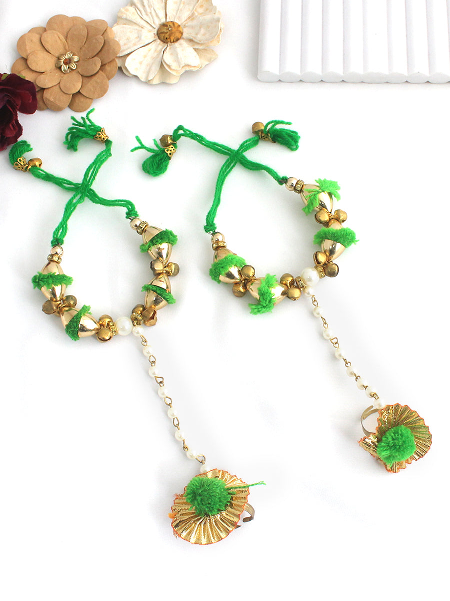 Hina Hand Harness/Bracelet-green