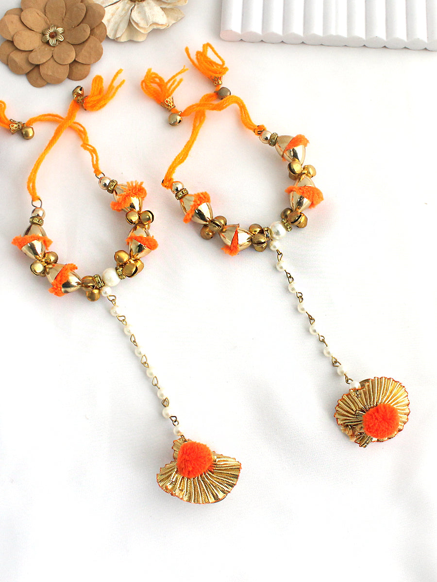 Hina Hand Harness/Bracelet-Orange