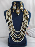 Inakshi Layered Necklace Set-Gold