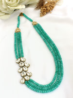 Rashita Layered Necklace-Mint green