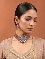 Udita Necklace Set-Pink
