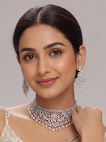Ahira Necklace Set-Silver