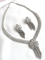 Erica Necklace Set-Silver