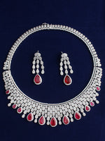 Nysa Necklace Set - Maroon 