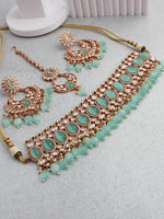 Akansha Necklace Set-Mint Green