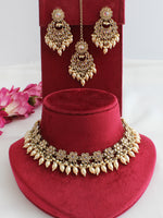 Adaa Necklace Set-Gold