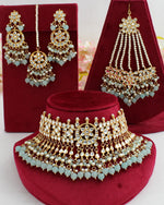 Mehrish Necklace Set - pastel blue
