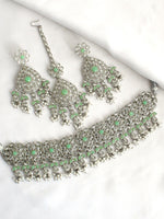 Sonali Necklace Set-Mint Green