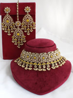 Sonali Necklace Set-Yellow