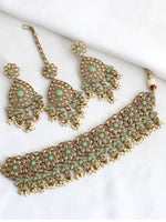 Sonali Necklace Set-Mint Green