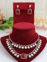 Rayna Necklace Set-Hot Pink