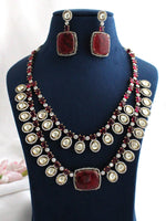 Rayna Necklace Set-Hot Pink