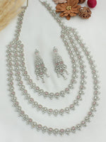 Celina Layered Necklace Set-Pastel Pink