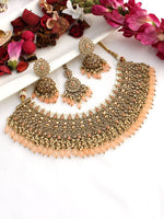 Laura Necklace Set-Peach