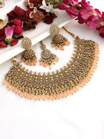 Laura Necklace Set-Peach