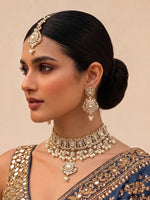 Manushi Choker Necklace Set-White