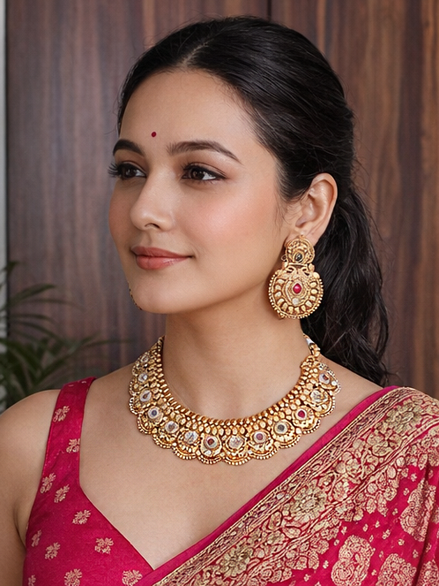 Vithya Bib Necklace Set