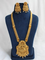 Chitra Long Necklace Set- Gold 