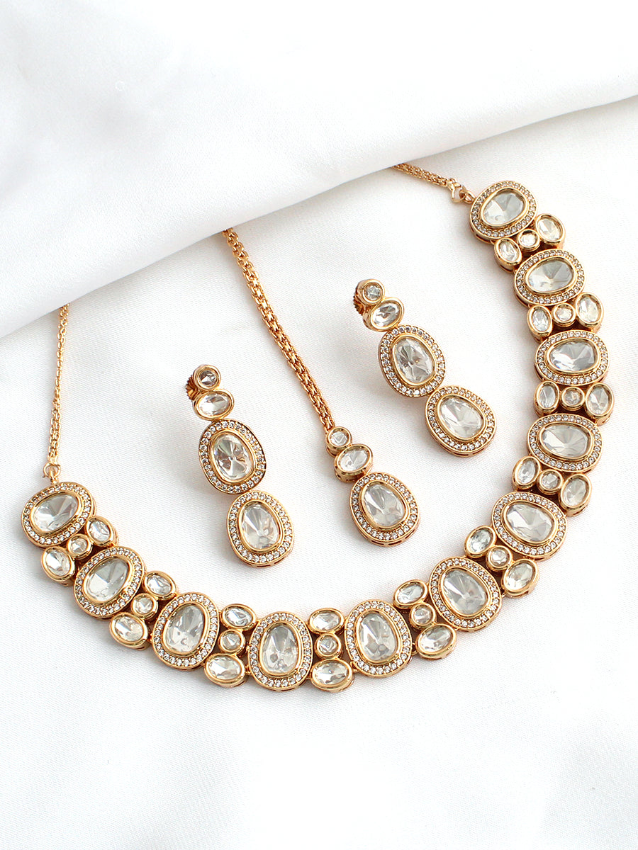 Nimisha Necklace Set - Gold