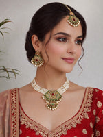 Inaya Choker Necklace Set-Multicolor