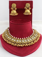 Norika Necklace Set-Antique Gold  