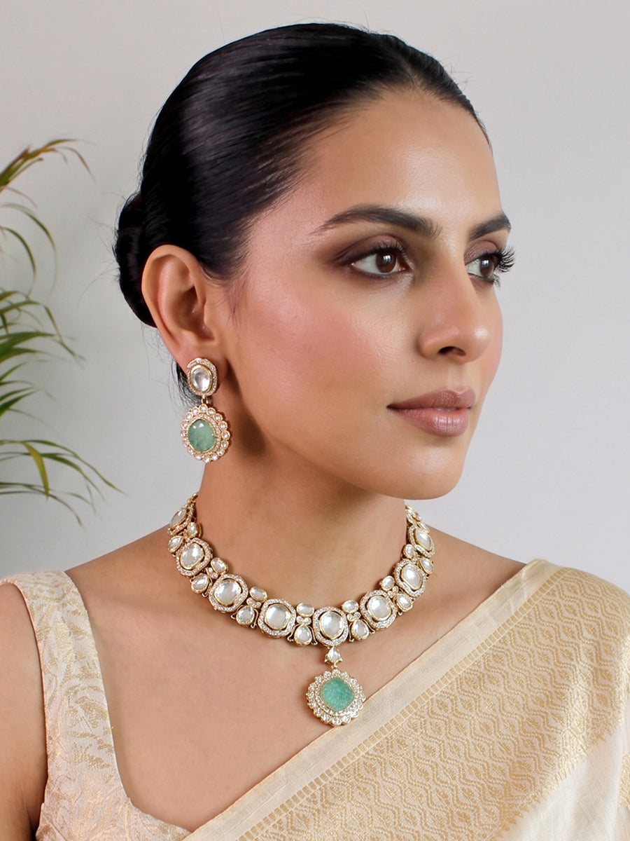 Palakshi Bib Necklace Set