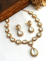 Vyomi Necklace Set-White
