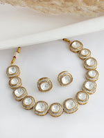 Ekisha Choker Necklace Set-White