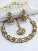Lavika necklace set-Gold