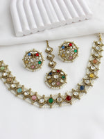 Vihani Choker Necklace set  - Multi