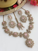 Ziana Necklace Set-Pastel Pink