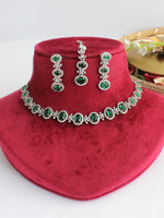 Aneri Necklace Set-Green
