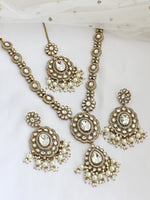 Pranita Long Necklace Set-Gold