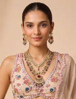 Shriya Layered Necklace Set - Multicolor
