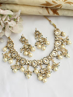 Vedika Bib Necklace Set-Gold