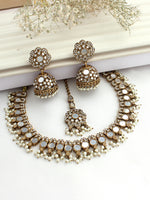 Bani Mirror Necklace Set-gold