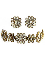 Kanvika Choker Necklace Set-Gold