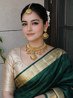 Umika Choker Necklace Set-Gold