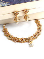 Menka Necklace Set-Maroon / Green